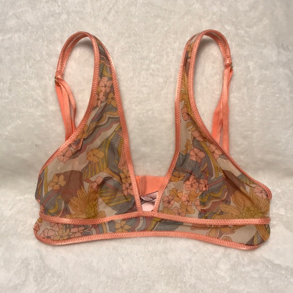 Victoria’s Secret bralette peach floral size XS - Picture 3 of 5